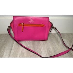 Kate Spade Adelia LEATHER Crossbody Bgnvl/Cbon Pink Shoulder Bag